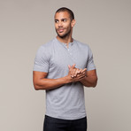 Pima Cotton Basic Henley // Heather (S)