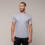 Pima Cotton Basic Henley // Heather (S)