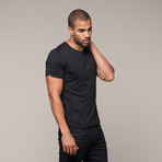 Pima Cotton Crew Tee // Black (S)