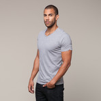 Pima Cotton Basic V-Neck // Heather (L)