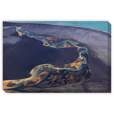 The River And Ocean (20"L x 13"W, Canvas Wrap)