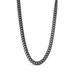 Gunmetal Classic Link Necklace // 24"