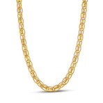 Antique Gold Oval Link Necklace // 30"