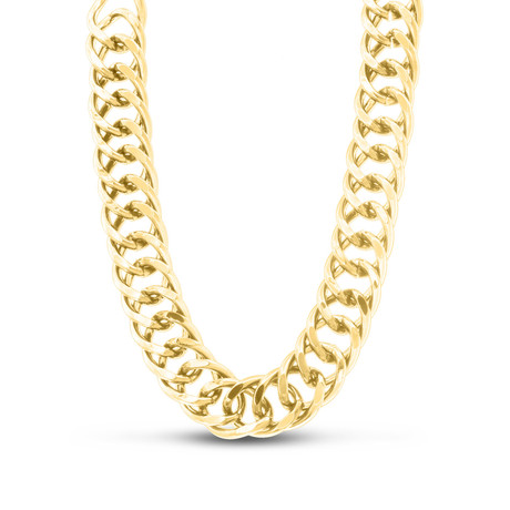 Chunky Gold Link Necklace // 18"