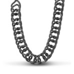 Gunmetal Link Necklace // 16"