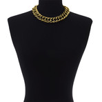 Chunky Gold Link Necklace // 18"