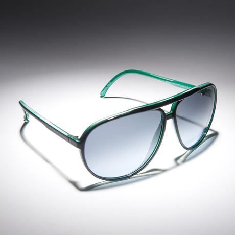 Smooth Sunglasses // Black + Green Ash Lens