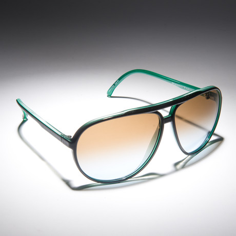 Smooth Sunglasses // Green + Brown Fade Lens