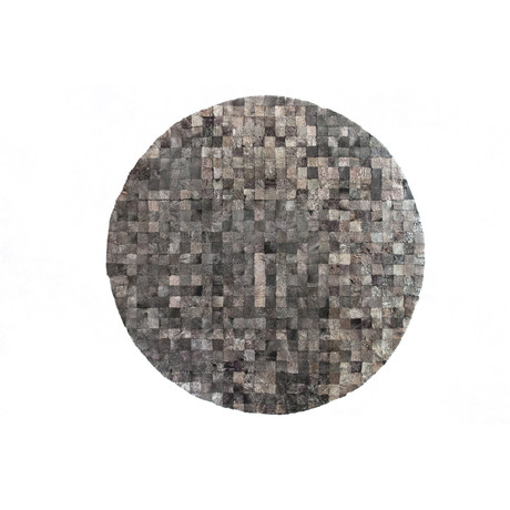 Shearling // Grey Bi-Color // 3’L x 3’W // E717