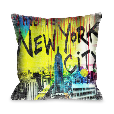 NYC Empire State Building Pillow