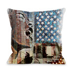 Flag and Singer Pillow