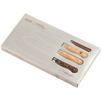 Jean Dubost Mixed Wooden Kitchen Knives // Set of 4