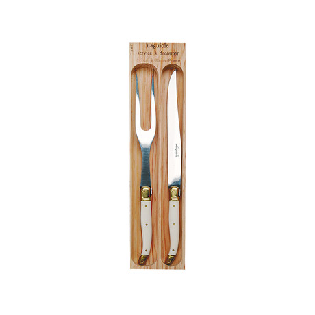 The French Farm // Jean Dubost Carving Set // Ivory