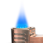 Black Label Tornado Flame Table Lighter (Black Matte & Copper)