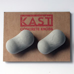 Bean Concrete Knobs