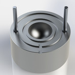 GLACIOUS LE 60MM SPHERE ICE PRESS + CUBE ICE MOLD // Silver