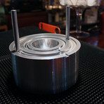 GLACIOUS LE 60MM SPHERE ICE PRESS + CUBE ICE MOLD // Silver