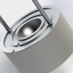 GLACIOUS LE 60MM SPHERE ICE PRESS + CUBE ICE MOLD // Silver