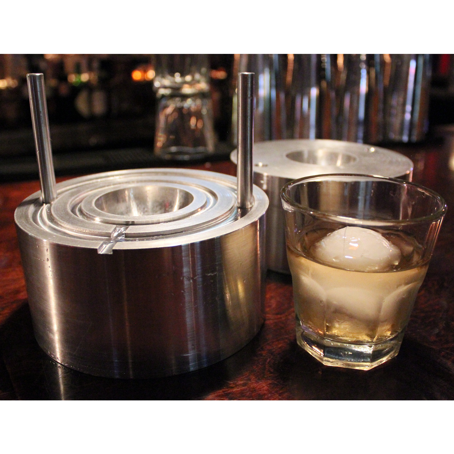 Glacious Ice Sphere Maker // Silver Bevratech Touch of Modern