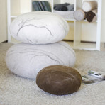 Floor Cushions // Set of 3 (White, Light Grey, Dark Grey)