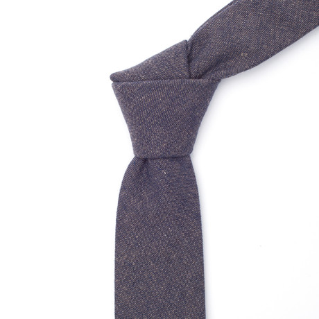 Dark Grey Chambray Tie