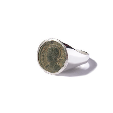 Roman Coin Ring People Of Rome