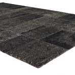 Hudson Collection // Patchwork // Charcoal (5'3" x 7'7")