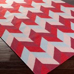 Talitha // Cherry + Salmon + Magenta + Slate (2'L x  3'W)