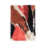 Liona // Rust + Black + Coral + Ivory (2'L x  3'W)