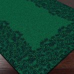 Bali // Emerald Green + Navy (2'L x  3'W)