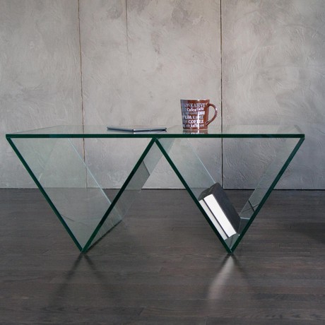 Del Mar Coffee Table (Clear Glass)