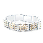 Two-Tone Checkered Bracelet