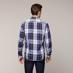 Casual Flap Long Sleeve // White Plaid (L)