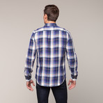 Regular French Seam Long Sleeve // Purple Plaid (XL)