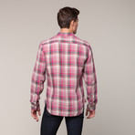 Regular French Seam Long Sleeve // Pomegranate Plaid (XL)