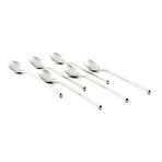 18/0 Modern Iced Tea Spoon // Set of 6 (Matte)