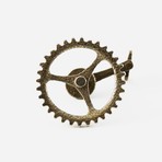 Bicycle Chainring Cufflinks // Silver