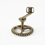 Bicycle Chainring Cufflinks // Bronze