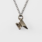 Anvil Necklace // Silver