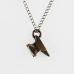 Anvil Necklace // Bronze