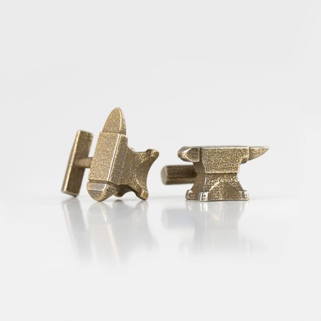 Anvil Cufflinks // Silver