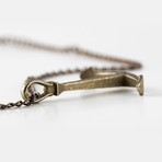 Anchor Necklace // Flat (Silver)