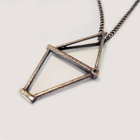 Frame Necklace // Silver