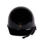 Bicycle Helmet With Adjustable Strap // Brand Stickers (Black Glossy)