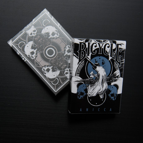 Playing Cards // Silver Anicca Deck + Metallic Blue Anicca Deck