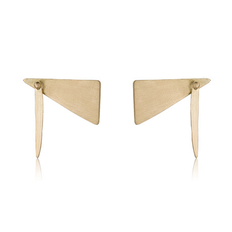 One Stalactite Triangle Earrings