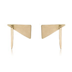 One Stalactite Triangle Earrings