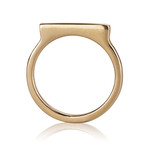 Rectangle Top Ring // Shine Finish (US Ring Size 5)