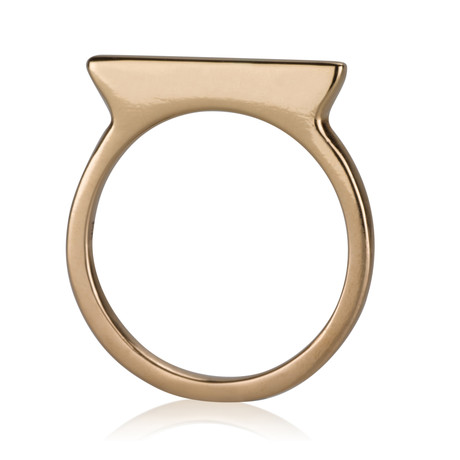 Triangle Top Ring // Shine Finish (US Ring Size 5)