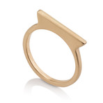 Triangle Top Ring // Matte Finish (US Ring Size 5)